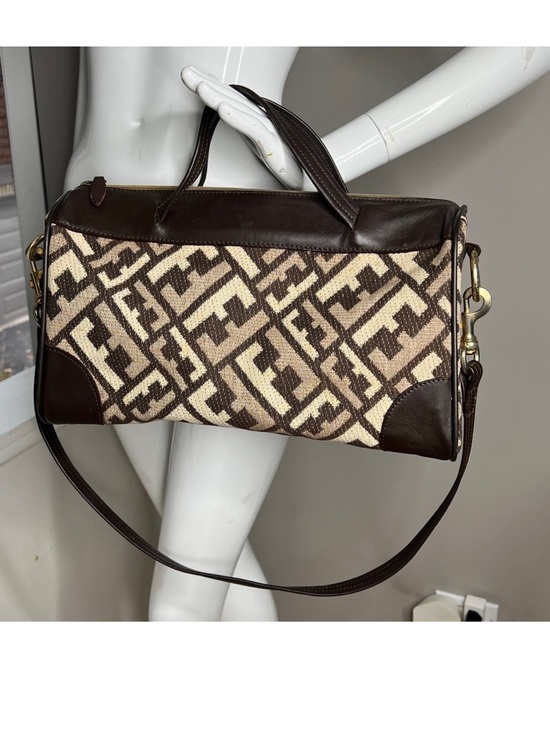 Fendi Handbags - Fendi Zucca Boston Bag